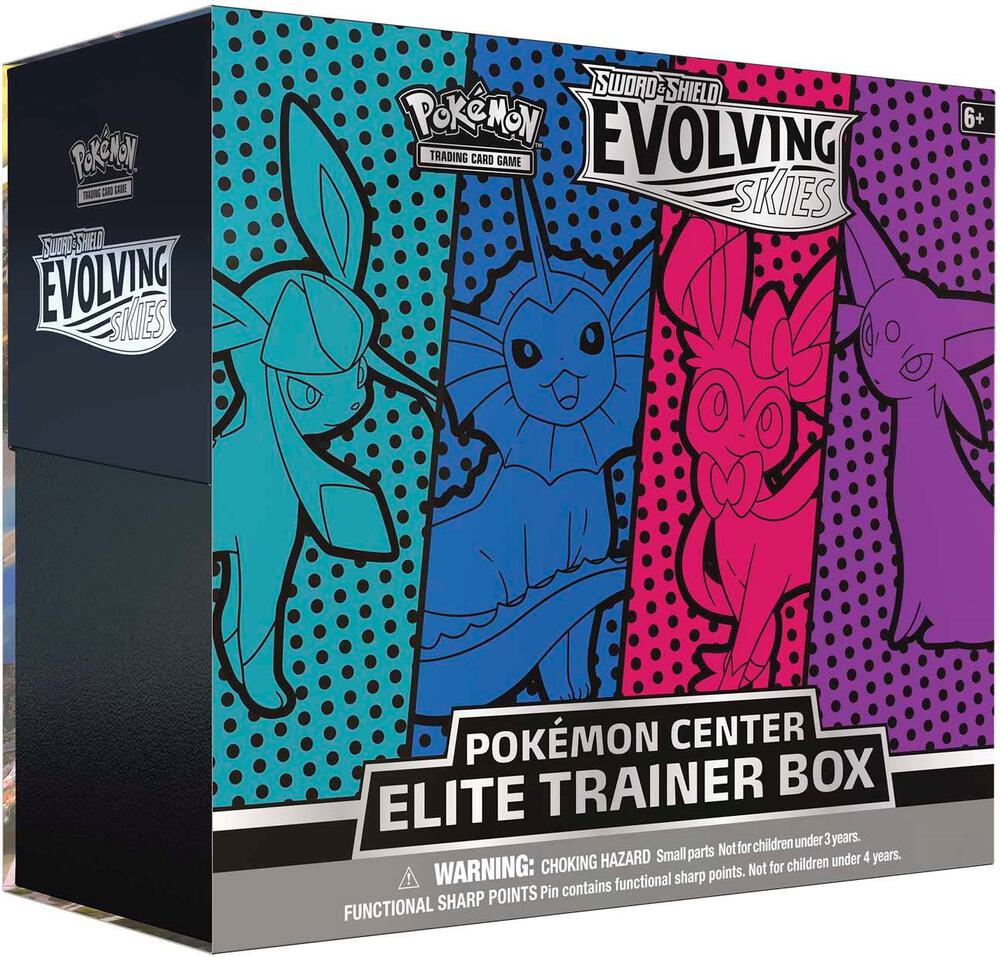 Evolving Skies Pokemon Center Elite Trainer Box [Glaceon/Vaporeon/Sylveon/Espeon] (Exclusive) - SWSH07